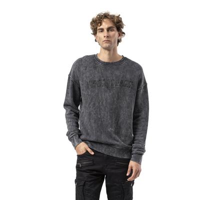 Sweatshirt CIPO & BAXX "CL595", Herren, Gr. XL, anthrazit, 100% Baumwolle, unifarben, regular fit normal, Sweatshirts Sweatshirt, mit Rundhalsausschnitt