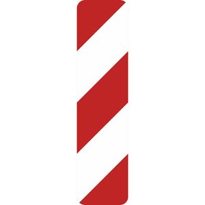 SafetyMarking Verkehrsschild StVO zugelassen, 100 x 25 cm, VZ 605-10, RA2/C, Leitbake linksweisend