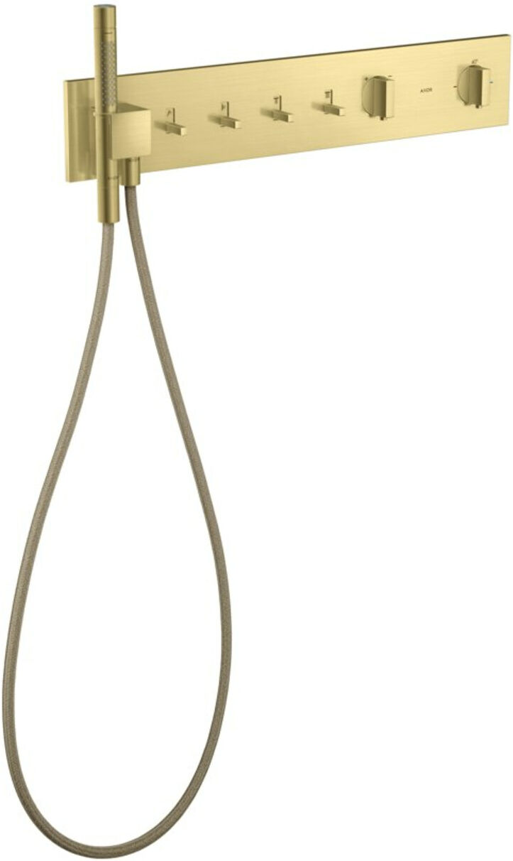 Hansgrohe Fertigset ShowerComposition UP-THM, 4 Verbraucher, brushed brass (12573950)