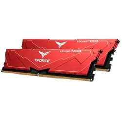 Team Group RAM Team D5 6400 32GB C40 Vulcan red K2 (2 x 16GB, 6400 MHz, DDR5-RAM, DIMM), RAM, Rot