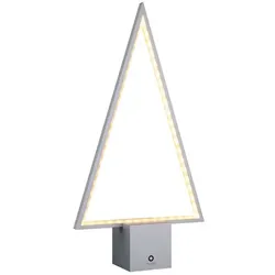 LED-Tischleuchte Pine 2.0 sompex silberfarben, 8x47x8 cm