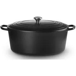 Le Creuset Ovaler Bräter Signature 40cm - schwarz