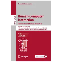 Human-Computer Interaction. Multimodal and Natural Interaction, Fachbücher von Masaaki Kurosu