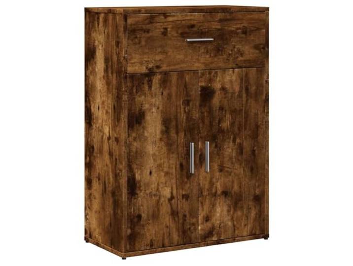 Roanoer Sideboard Räuchereiche 60x30x84 cm Kommode Holzwerkstoff Kompakter Mehrzweckschrank in Räuchereiche-Optik mit viel Stauraum für Flur, Schlafzimmer und Wohnbereich.