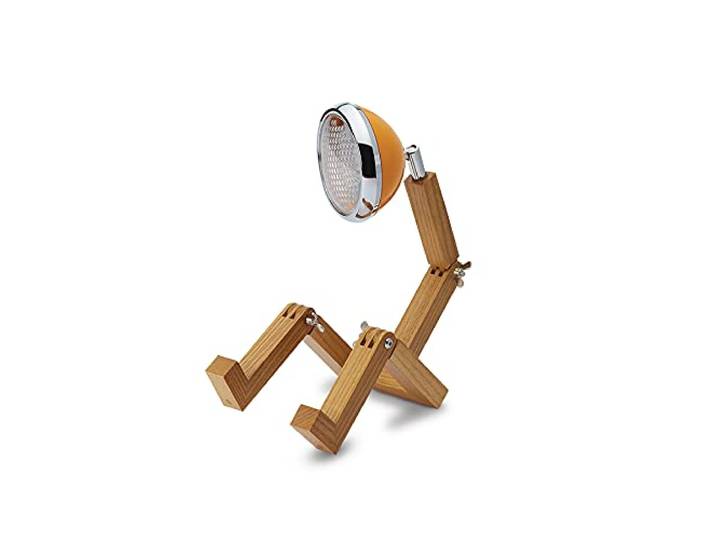 Piffany Mini Mr. Wattson Lampe de Table à LED\, design élégant et minimaliste\, alliage de haute qualité en bois de frêne - MC Laren Orange