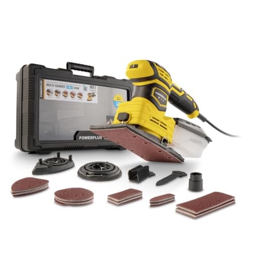 Powerplus Elektrische Handpalmschuurmachine 5-in-1 POWXBOX026 - 200W