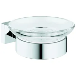 Grohe Seifenschale mit Halter Essentials Cube 40754 chrom, 40754001 40754001