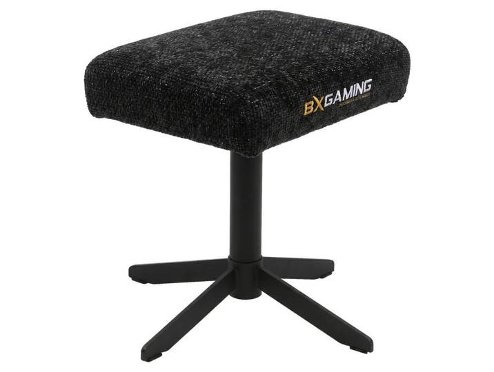 BX Gaming Bürohocker, Schwarz, Metall, Textil, X-Form, 44x44x36 cm, Büromöbel, Bürostühle, Bürohocker