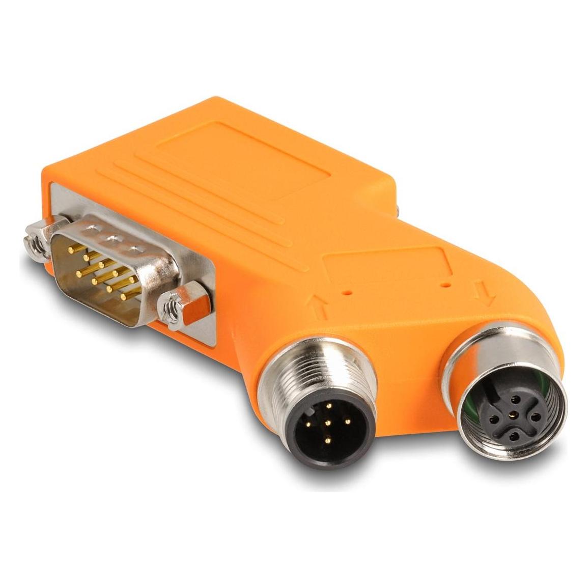 Delock D-Sub 9 Stecker und Buchse zu M12 Stecker und Buchse (60667)