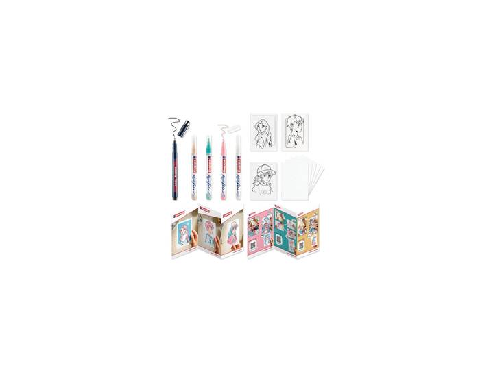 Malvorlage EDDING Komplettes Manga Stifte Set , bunt, Malvorlagen, Malvorlage, Strichstärke 3 mm