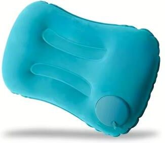 Inspire Select Portable Inflatable Travel Pillow Foldable Neck & Waist Support Cushion For Flights, Road Trips & Daily Comfort turquoise