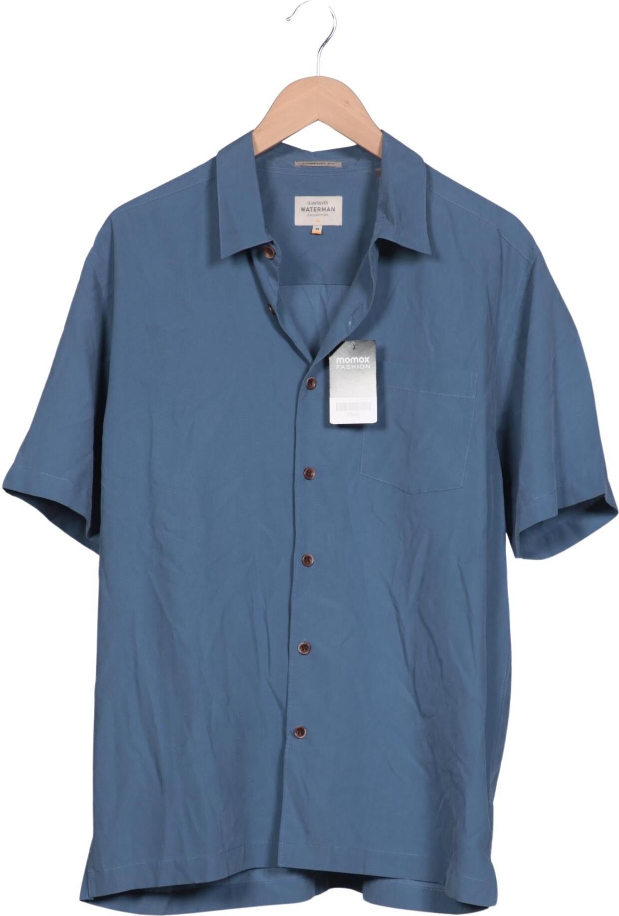 Quiksilver Herren Hemd, Blau, Gr. M, Synthetik / Modal - Second Hand