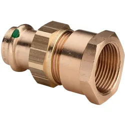 Viega, Rohrverbindungstechnik, Verschraubung Sanpress 2262 22mmxRp 3/4, RG o Sil-br, fl., SC-Con. (Pressverbindung, Rohrverschraubung)