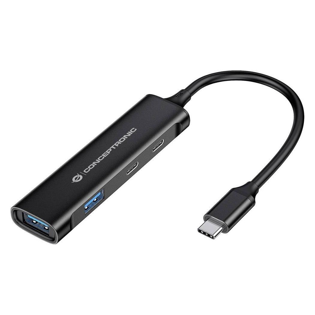 Conceptronic Hubbies 12B Hub (USB-C, 4 Ports) (HUBBIES12B)