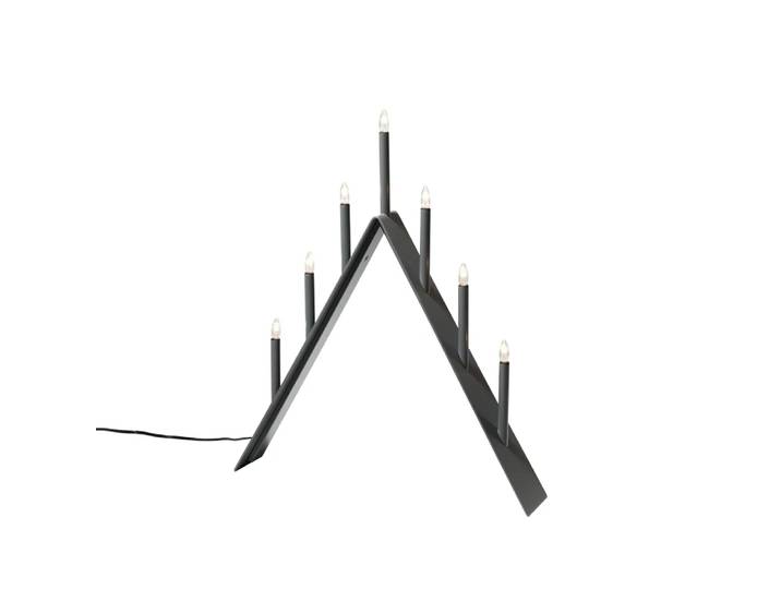 SMD Design Spica 7 bougeoir de l’avent gris foncé, LED