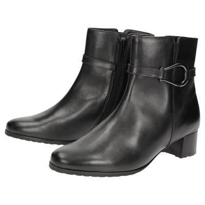Stiefelette SIOUX "Fendrina-715", Damen, Gr. 39.5 (UK 6), schwarz, Schuhe Stiefelette