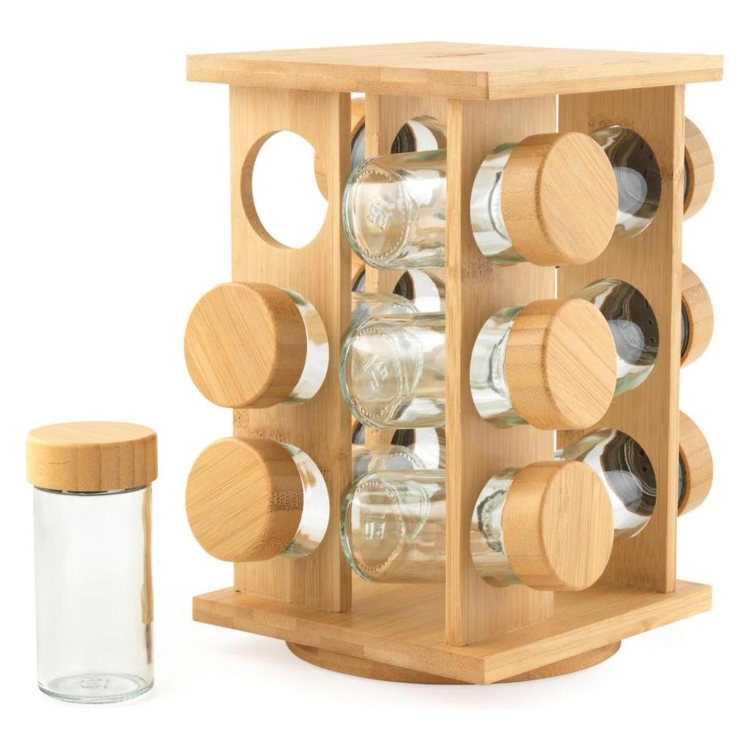 Salter BW14238 Bamboo Rotating Spice Rack (BW14238)