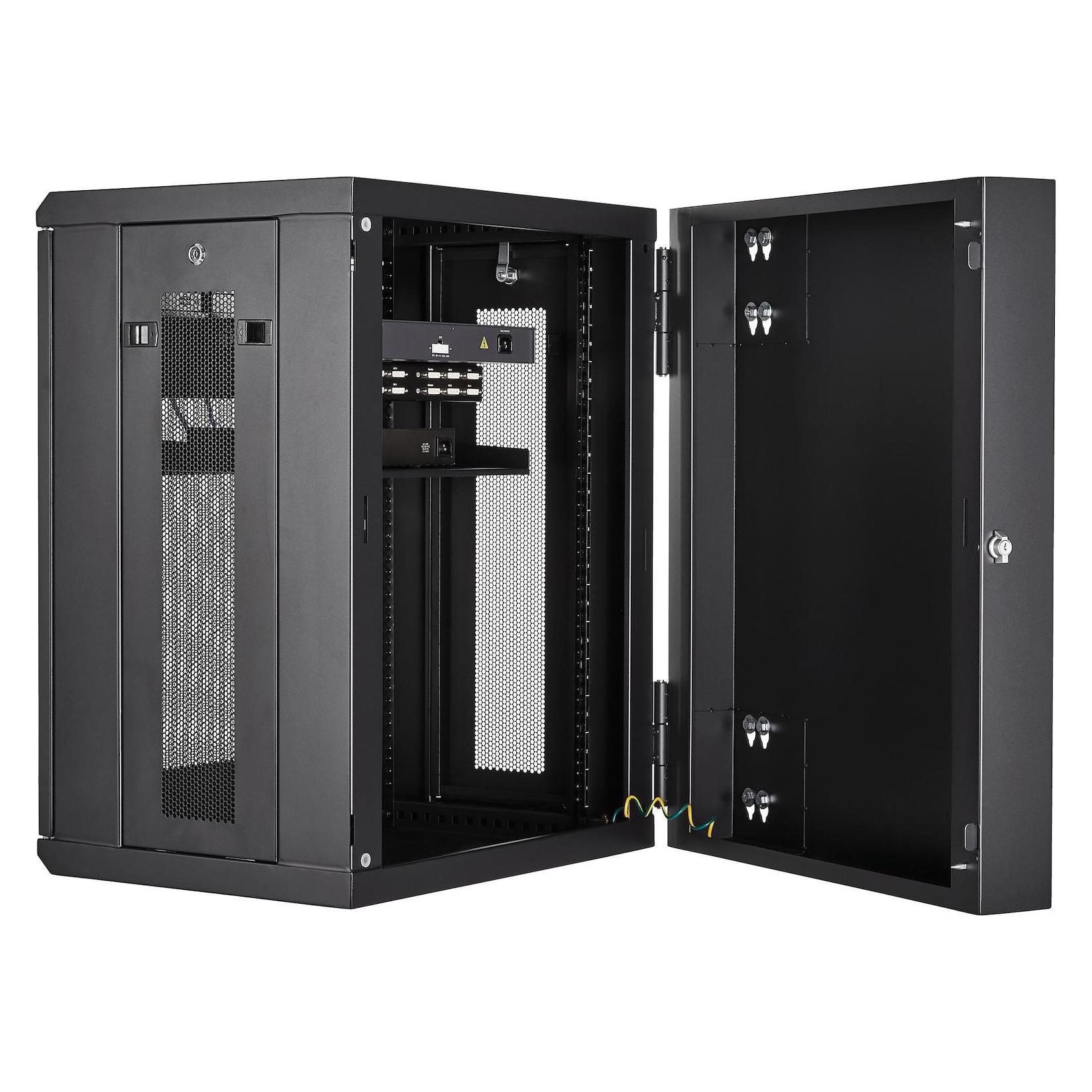 StarTech 15u Server Rack Enclosure (15 HE, 19 Zoll Rack) (RK1520WALHM)