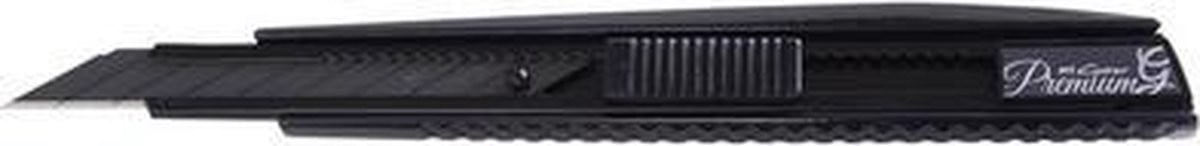 NT Cutter PMGA-EVO2 Volledig metalen cutter met knop, zwart 30° lemmet, voor rechts- en linkshandigen