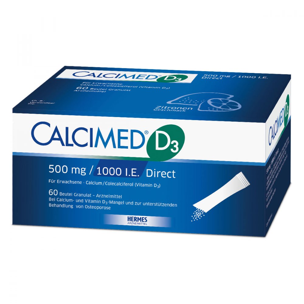 HERMES Arzneimittel GmbH Calcimed D3 500 mg / 1000 I.E. Direct 12414066