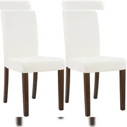 CLP 2er Set Esszimmerstuhl Ina Cord creme/antik-dunkel