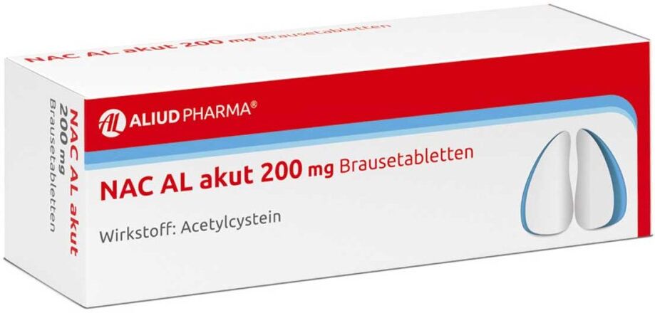 AL Aliud Pharma NAC AL akut 200 mg Brausetabletten bei Husten (Schleimlöser) 20stk