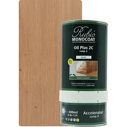 Rubio Monocoat Set Oil Plus 2C Smoke 1300ml (A+B) - 1300ml [52m2]