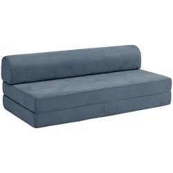 FALTSOFA Katusha Flachgewebe blau