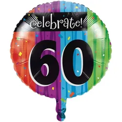 60. Geburtstag `Celebrate` Folienballon