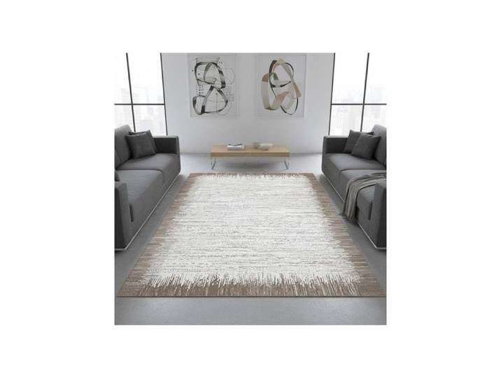 Melis Home Tapis antidérapants Marron 200 x 290 cm Moderne Clair - Doux Lavable Antidérapant Style Contemporain -