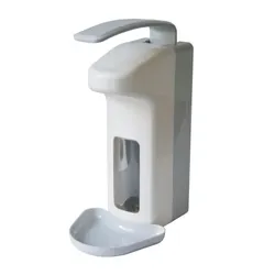 CleanSV Desinfektionmittelspender Seifenspender LH 1000ml  Kunststoff mit Leerflasche und Abtropfschale