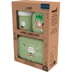 Koziol Trinkflasche und Lunchboxset 3-teilig HOP ON TO GO pistachio