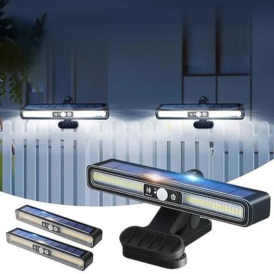 Superhelles Solar-Anstecklicht mit Bewegungsmelder – Solar-Nachtlicht für Hof, Garten, Zaun, Garage und Außenbeleuchtung, Dekoration, 1 Stück