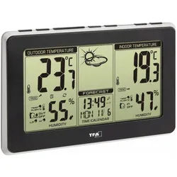 TFA Mondo, Wetterstation, Schwarz, Silber