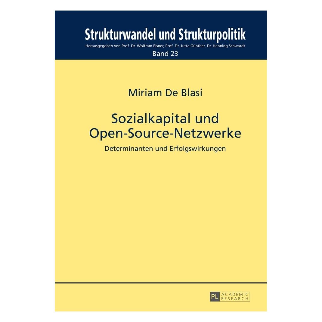 Peter Lang Sozialkapital und Open-Source-Netzwerke (Deutsch, Softcover, Miriam De Blasi) (56027159)