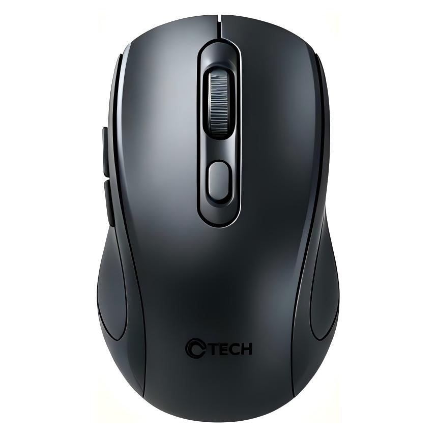 C-Tech WLM-12 grau / Kabellose optische Maus / 1600DPI / 6 Tasten / BT/2,4GHz / 1xAA (Kabellos) (8595729901049)
