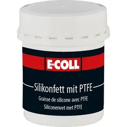 Silikonfett mit PTFE farblos, Lebensmitteleignung, 80g Dose - farblos