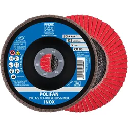 PFERD TOOLS POLIFAN Fächerscheibe PFC konisch SG INOX Edelstahl - 67712580