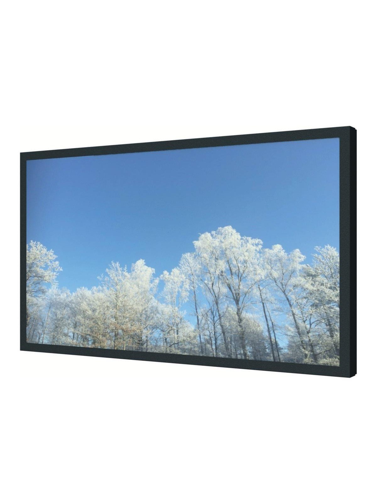 HI-ND Wall Casing EASY mounting kit - landscape - for LCD display - black RAL 9005 - Max - recommended for 55"