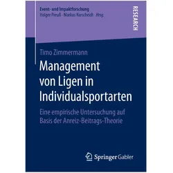 Management von Ligen in Individualsportarten, Fachbücher von Timo Zimmermann