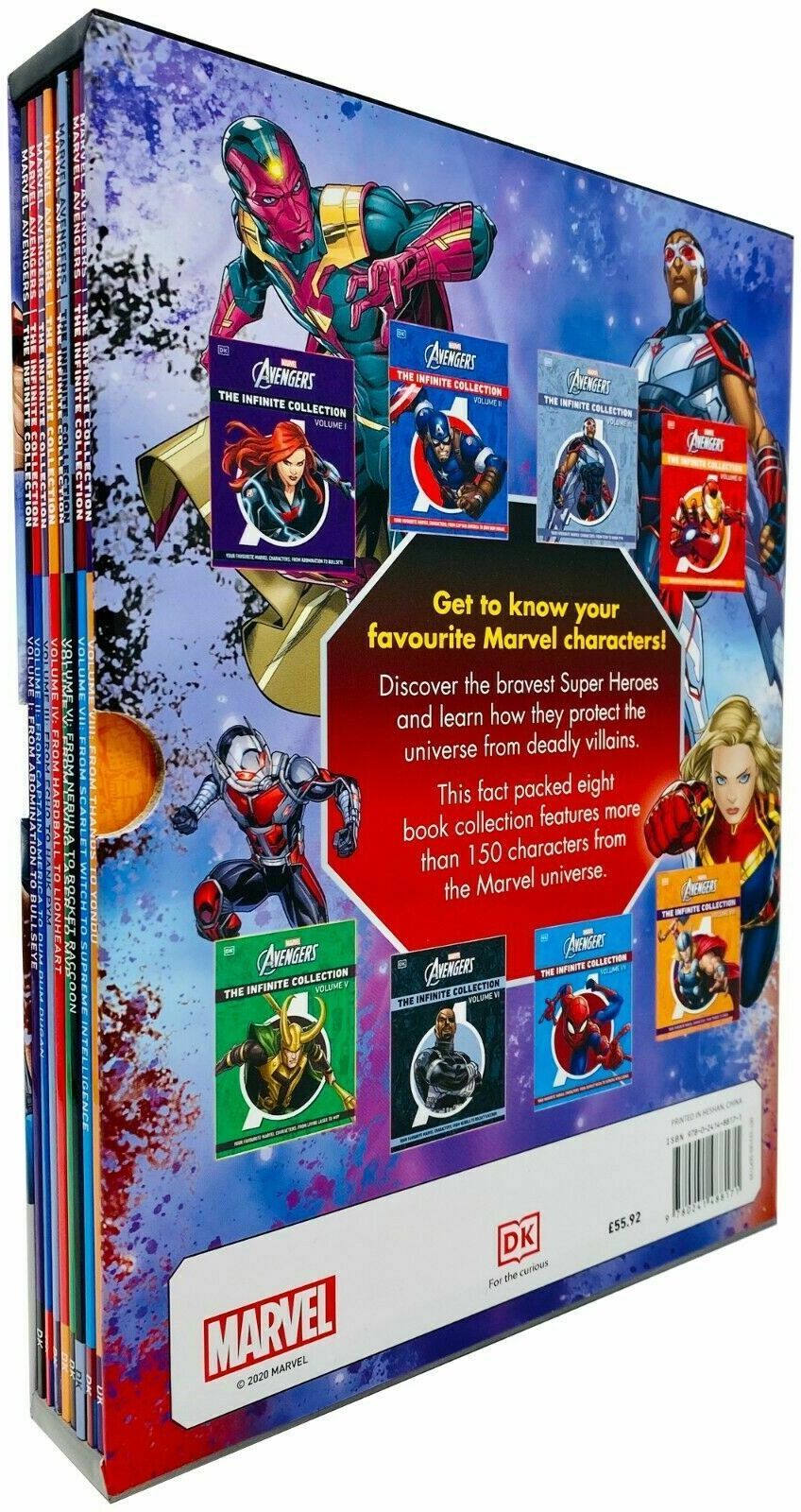DK Marvel The Avengers The Infinite Collection Character Guides Volume 1- 8 Books