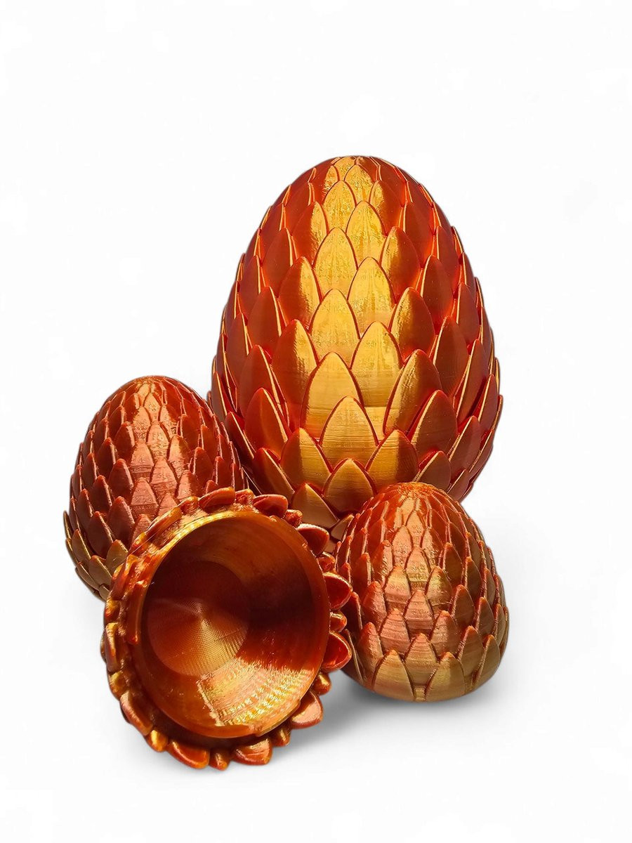 Koperen Draken Ei Decoratie 13 cm - Uniek Fantasy Cadeau