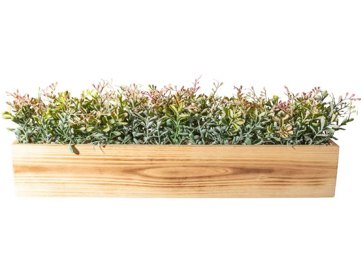 Kunstgras CREATIV GREEN Teeblatt , grün, B:52cm H:16cm T:10cm, Kunststoff, Kunstpflanzen, Kunstgras