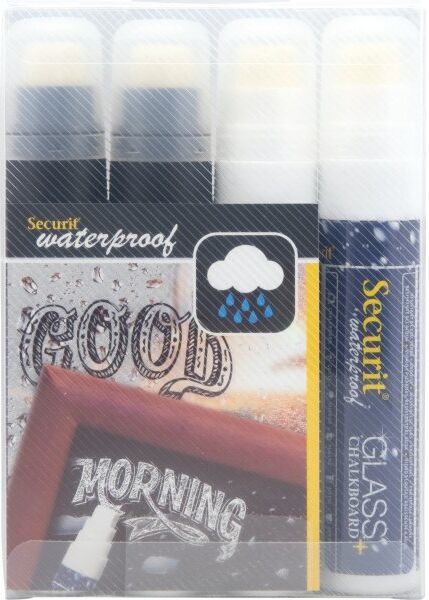 Securit Sma820 Kridtmarker   2x2 Farver