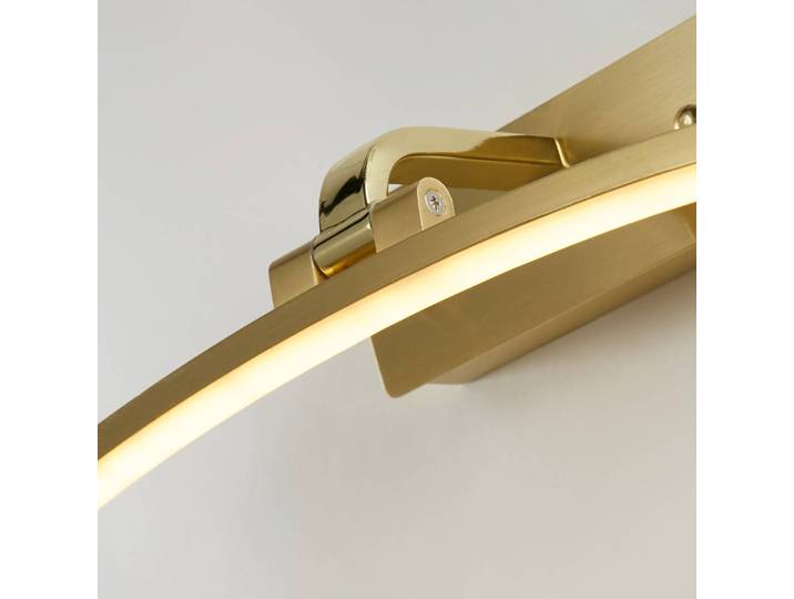 Searchlight LED-Wandleuchte Santorini, Breite 40 cm, messing, neigbar Santorini, messing / gold, für Wohn- / Esszimmer, Metall, Modern, Wandleuchte, Wandlampe Innen