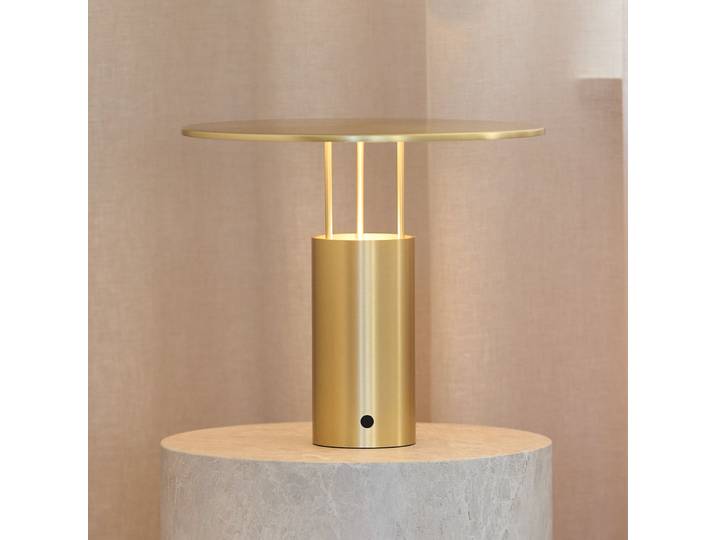 Tempel280 LED-Tischleuchte, messing, Höhe 24,5 cm - Piet Hein - Schlafzimmer - Design - Aluminium - Einflammig