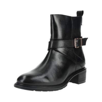 Stiefelette ARA "Ara Stiefelette Leder", Damen, Gr. 42, schwarz, Leder, Schuhe Stiefelette