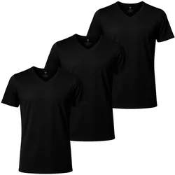 NUR DIE Herren T-Shirt Cotton Active Unterhemd 3er Pack