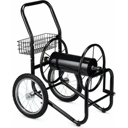 Relaxdays, Gartenschlauch Aufbewahrung, Schlauchwagen (90 m)