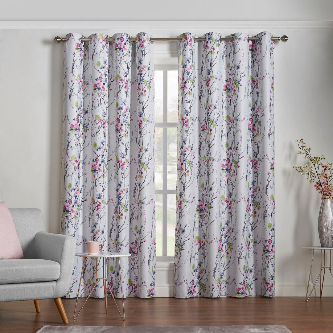 Fernleaf Lauryn Room Darkening Curtain 229cm W x 274 cm L